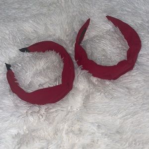 2 red headbands